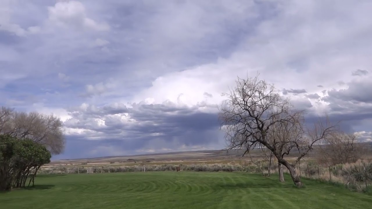 Dramatic sky over Frenchglen