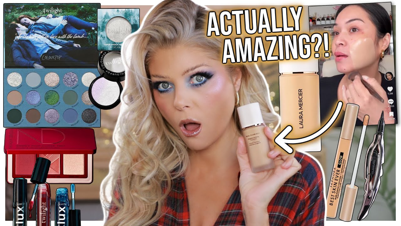 COLOURPOP X TWILIGHT & NATASHA DENONA BERRY POP | Let's Test All The NEW & HYPED Makeup #16