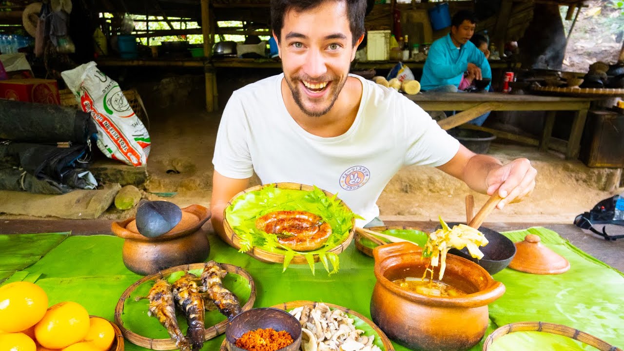 Jungle Food in Thailand 🇹🇭 TROPICAL THAI FOOD Cooked Remote Northern Thailand (CHIANG MAI)