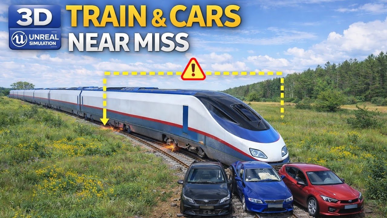 Train vs Cars Accident High Speed Train Crash Into Cars | Massive Fire Accident