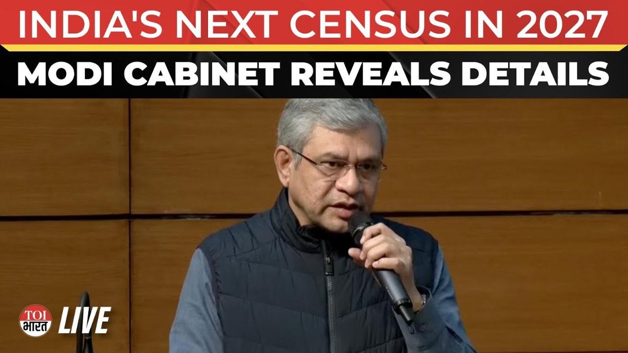 LIVE: Modi Cabinet Clears Rs 11,718 Budget For Census 2027, Ashwini Vaishnaw Addresses Press