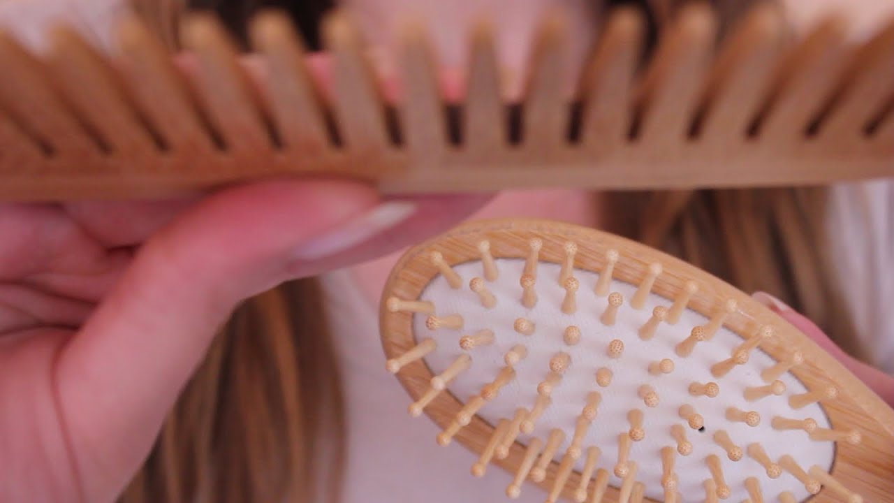 ASMR Gentle Hair Brushing & Combing ⭐ No talking, layered sounds