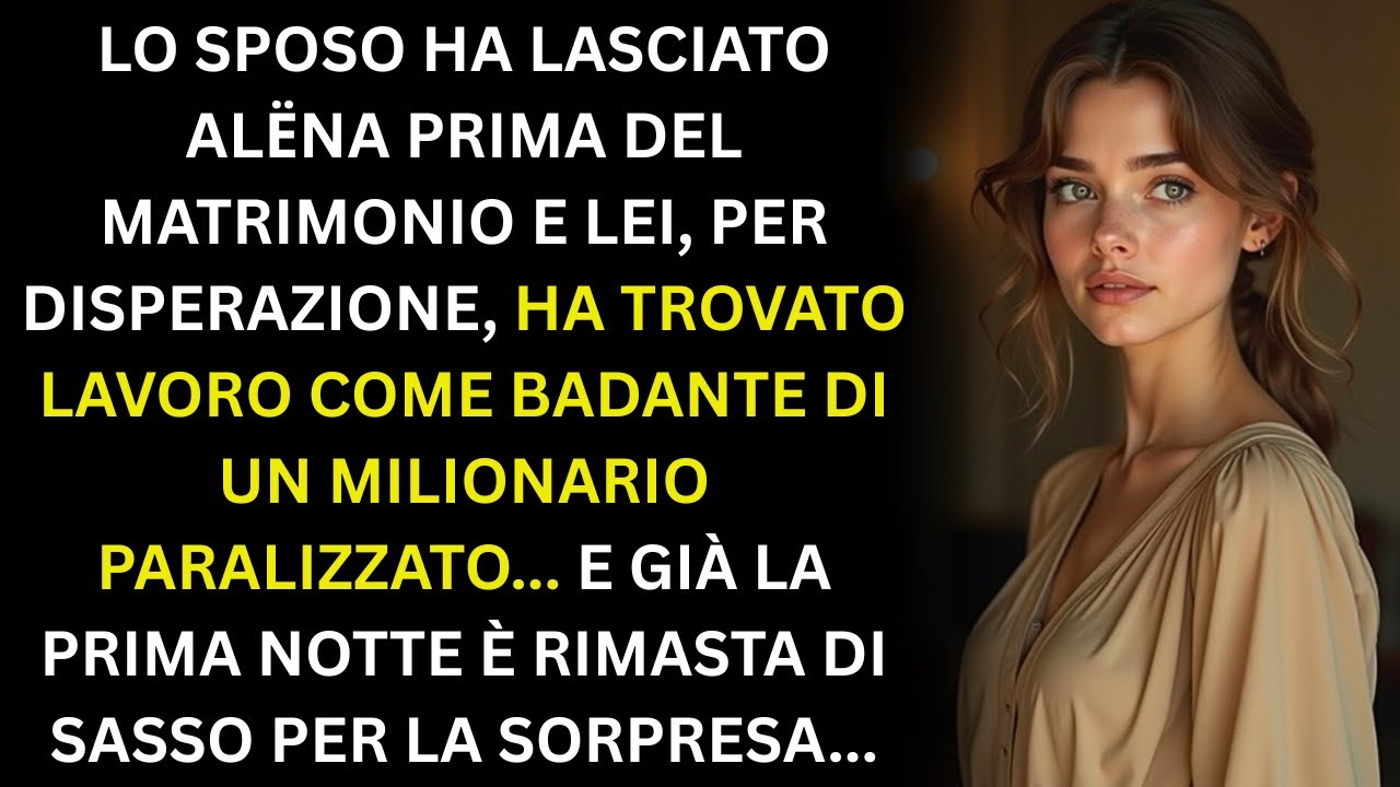 La sposa abbandonata trovò lavoro come badante presso un riccone, e non appena calò la notte.....