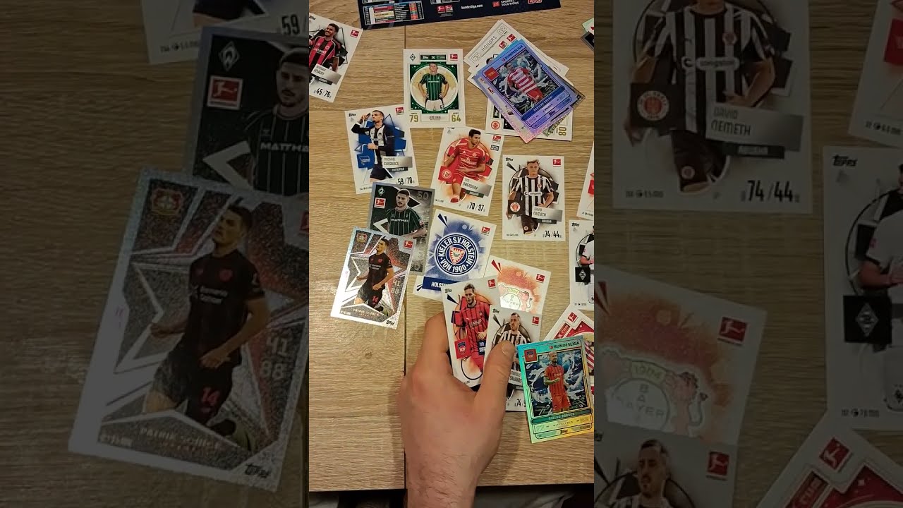 Karty piłkarskie - liga niemiecka w sezonie 2025/26 - otwieramy Starter pack (Topps Bundesliga)