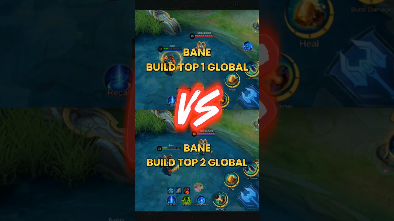 bane build top 1 global vs bane build top 2 global #mobilelegends #mlbb #shorts #bane