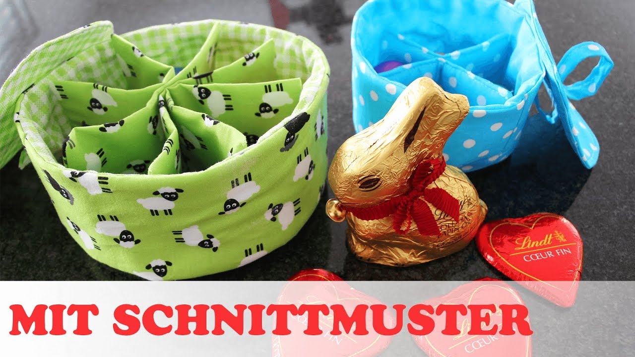 Wendeutensilo nähen mit Deckel als Eierkörbchen für Ostern oder Muttertag