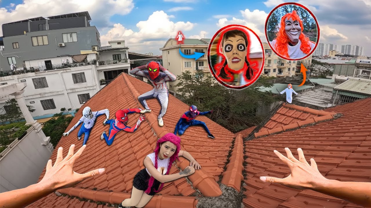 7 SPIDERMAN Vs SMILING WOMAN REAL LIFE ESCAPE 36.0 (Horror Parkour Pov Short) | Epic POV