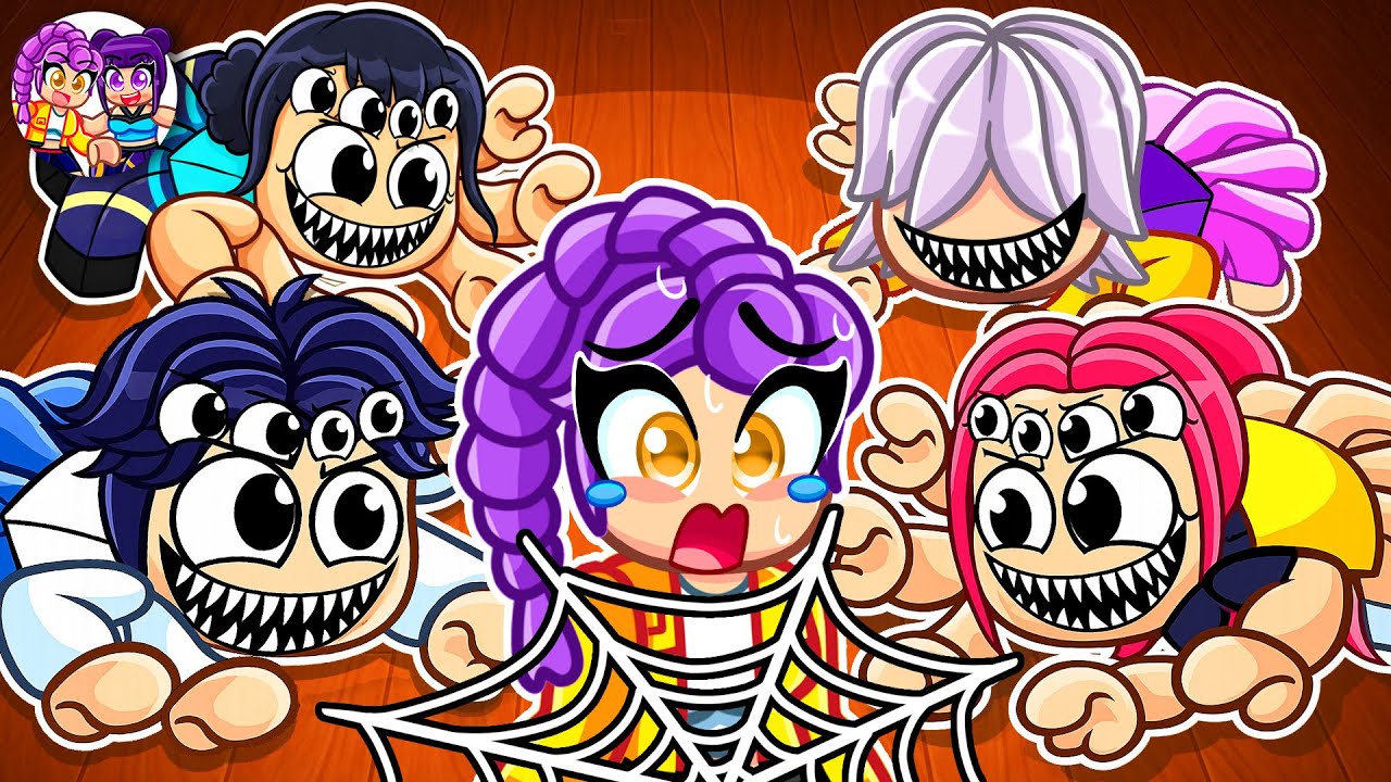 HUNTRIX e SAJABOYS viraram ARANHAS no ROBLOX...