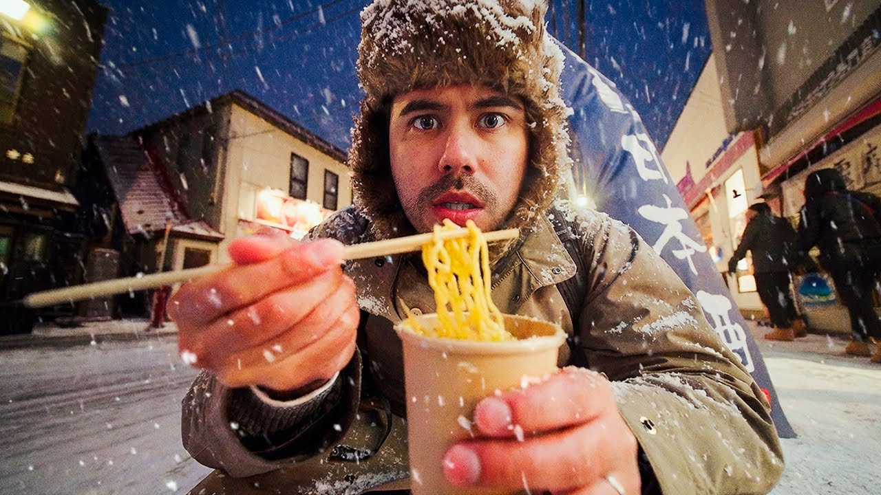 Prob&eacute; la Comida Callejera de JAP&Oacute;N a -10&deg;C