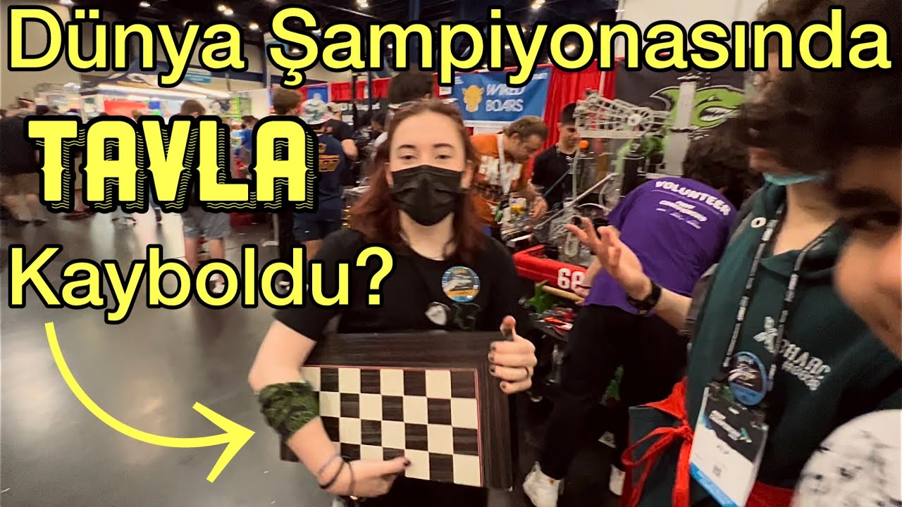 AMERİKA VLOG #1: Robot Sürerken Tavla Gitti! (FRC)