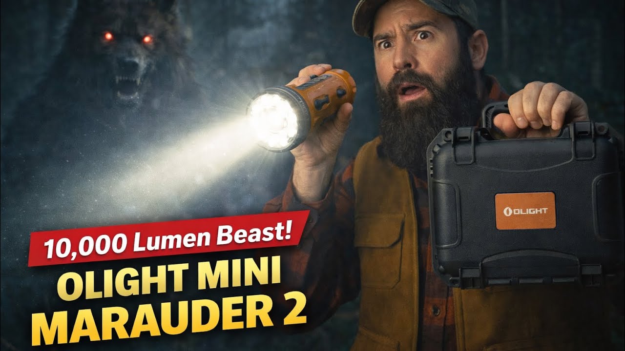 Я протестировал фонарь OLIGHT Mini Marauder 2 мощностью 10 000 люмен… Это просто зверь!