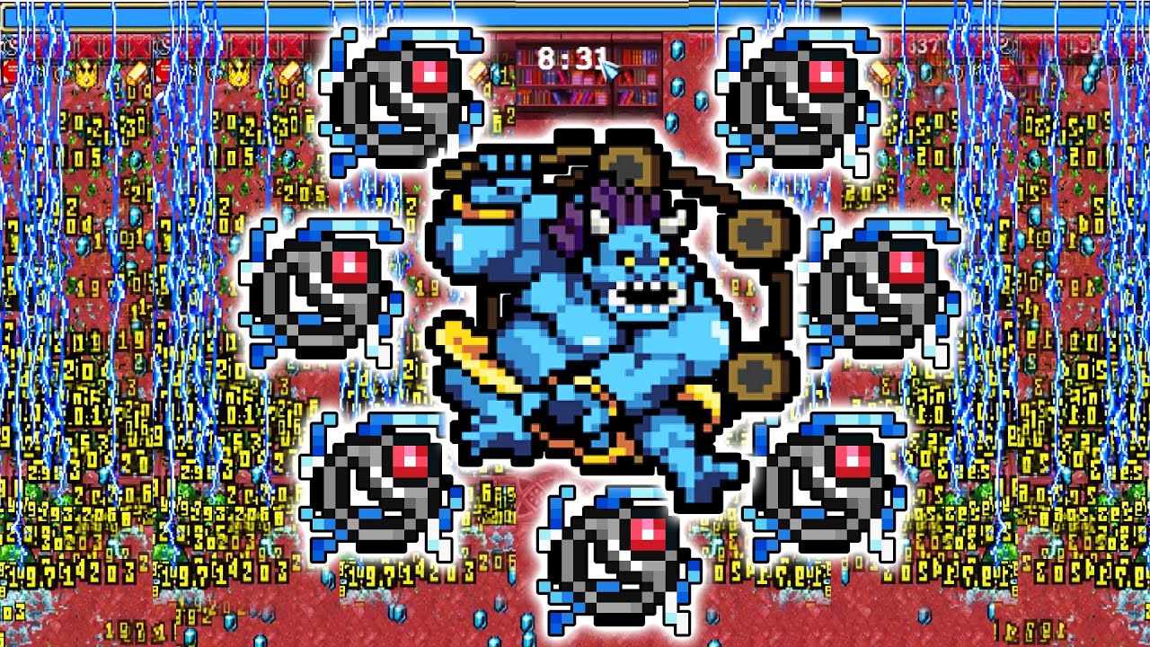 Thunder God Scorej-Oni 7 Lightning Rings VS Hardest Mode in Vampire Survivors