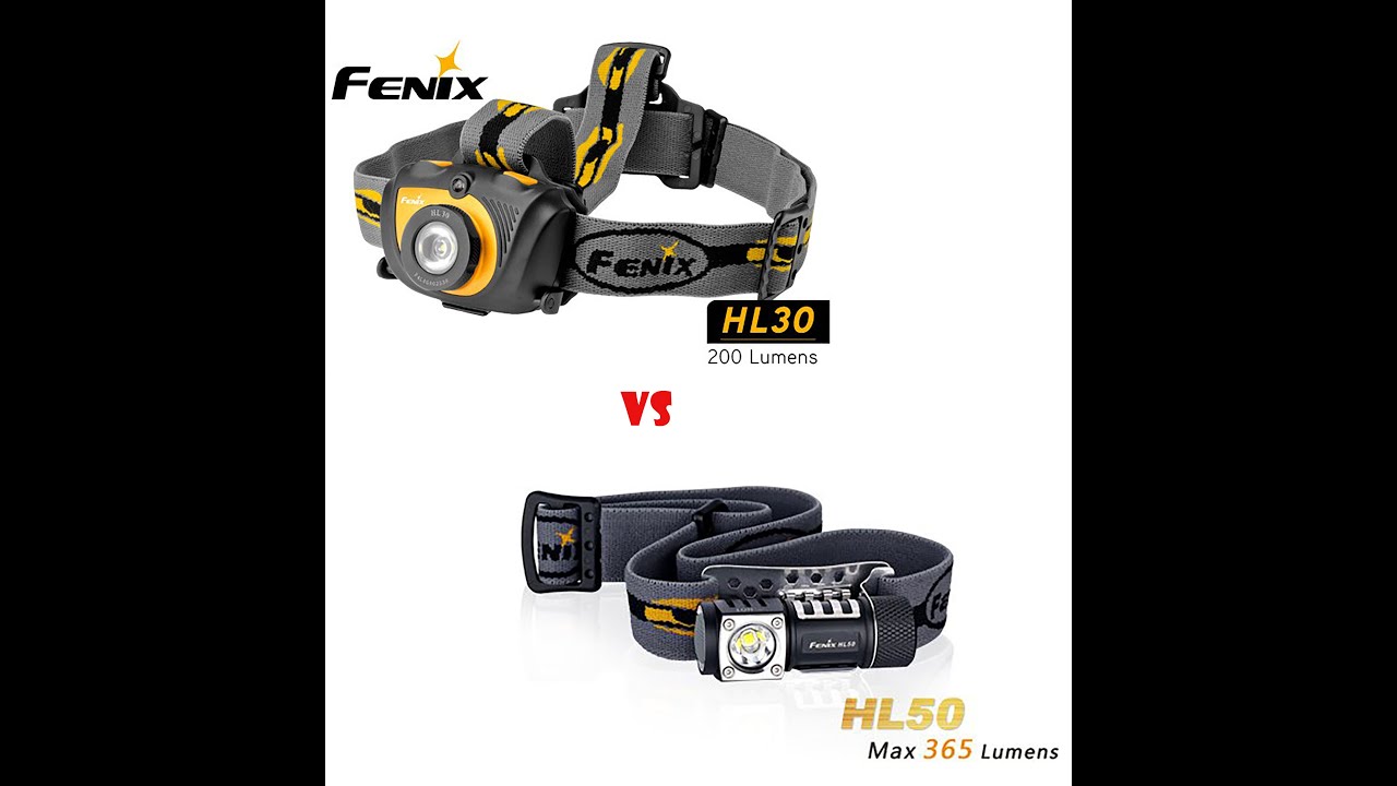 Fenix HL30 vs Fenix HL50 Headlamps