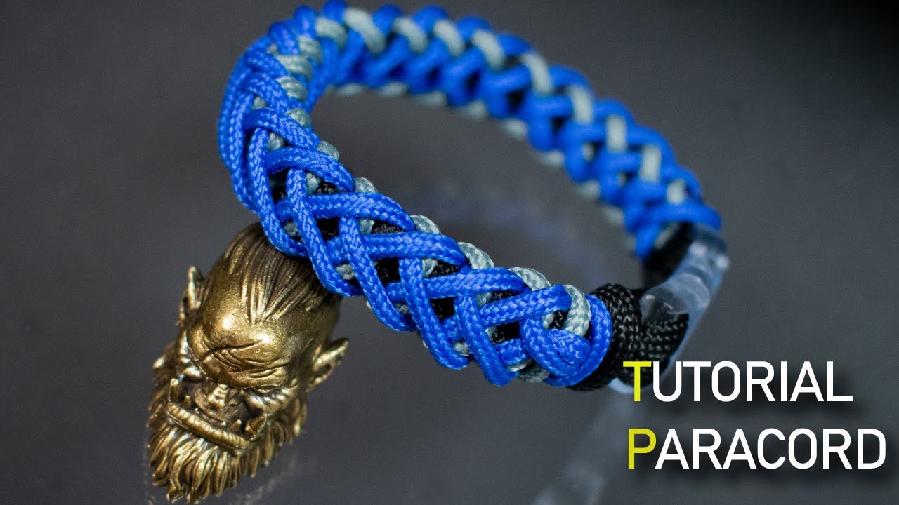 Pulsera paracord trenzado nudo triple - #paracord #paracordtutorials
