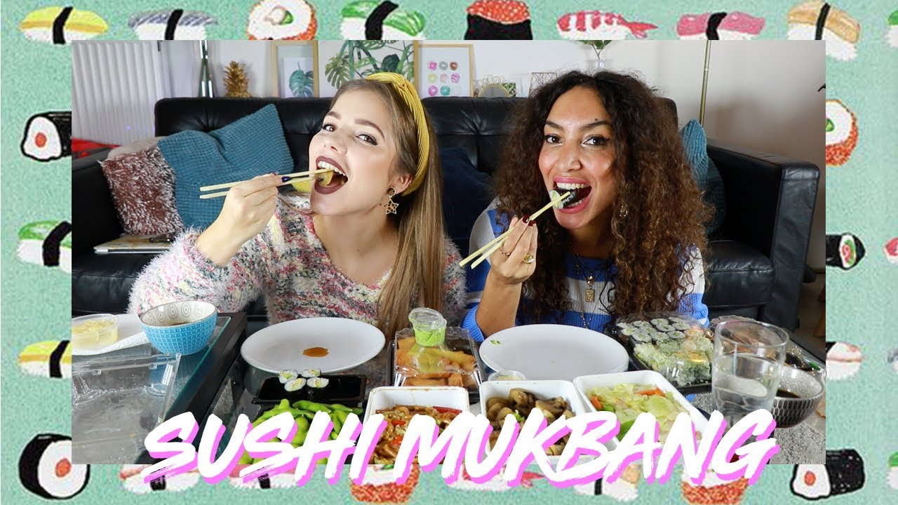 SUSHI MUKBANG MET KRISTINA // Larissa Bruin - EXTRA VIDEO