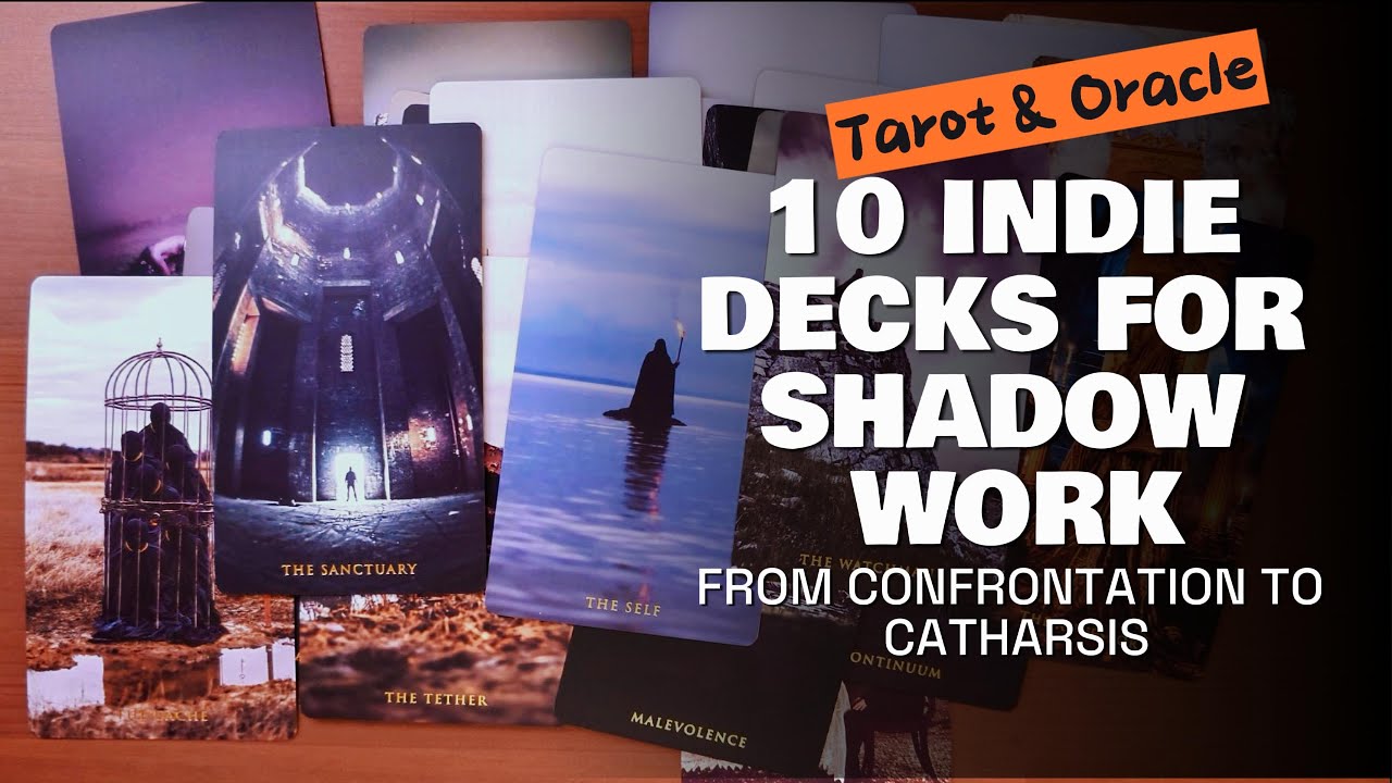 10 Indie Tarot & Oracle Decks for Shadow Work 🖤 My collection of Cathartic Decks 