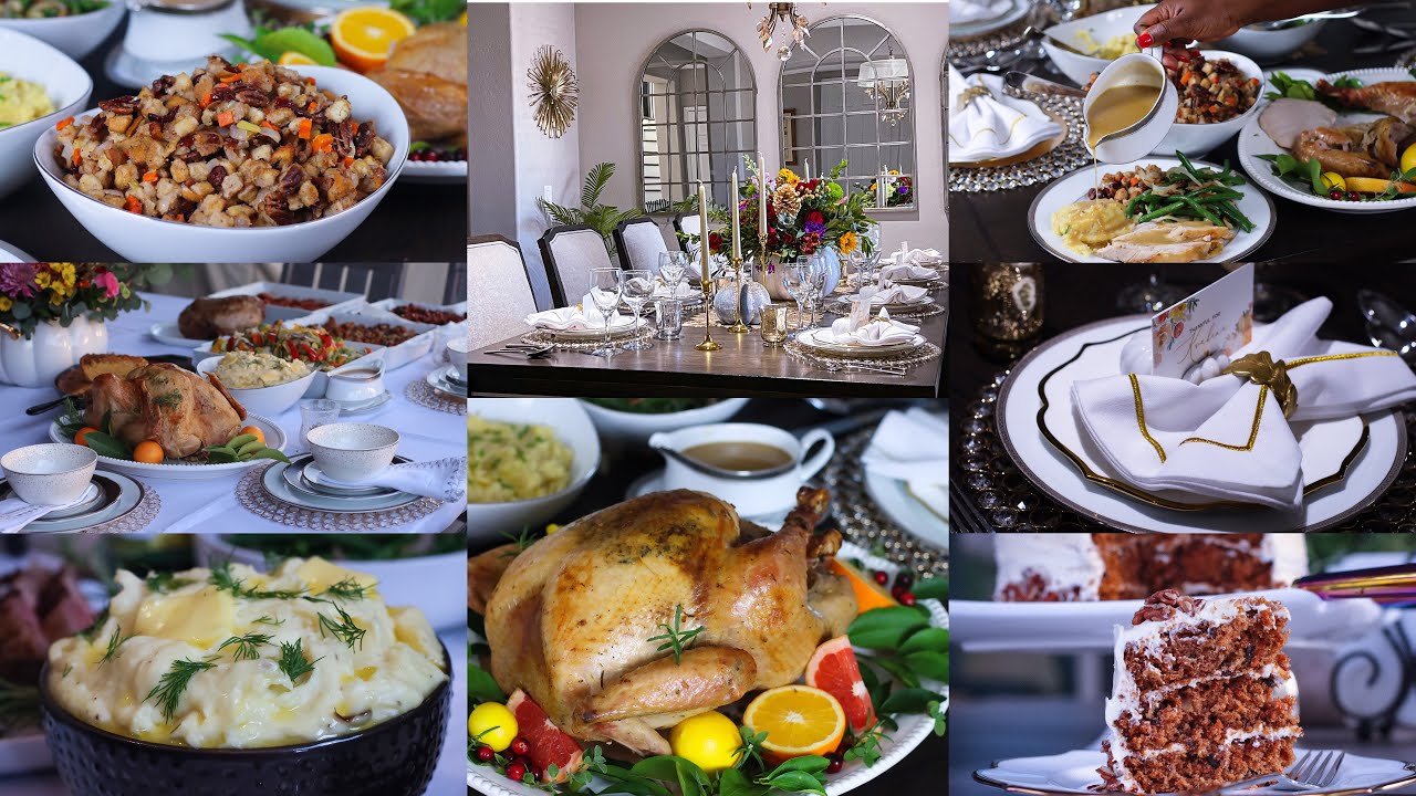 All You Need To Host The  Perfect Thanksgiving Dinner. Everything From Tablescape Through Dessert.