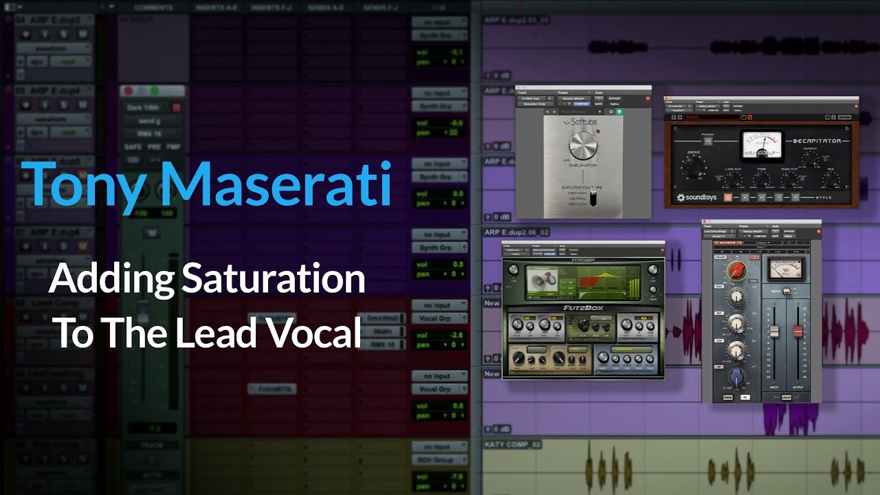 Mixing Vocal | Adding Saturation To The Lead Vocal w/ Tony Maserati
