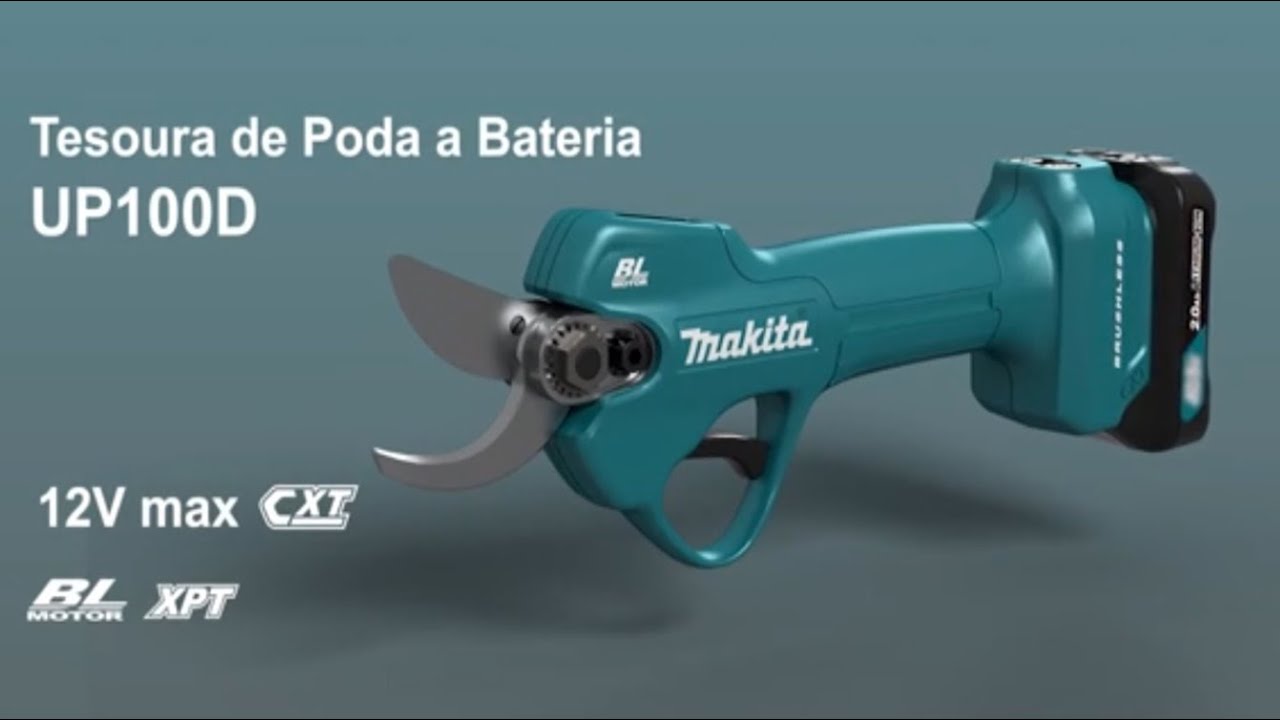 Tesoura de Poda a Bateria da Makita ferramentas modelo UP100D
