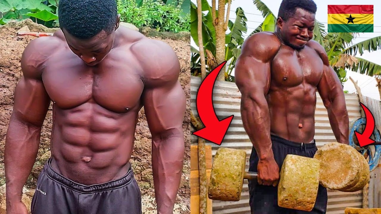 NO GYM – NO PROTEIN POWDER 😱 How Samuel Kulbila Got RIPPED –  African Bodybuilder