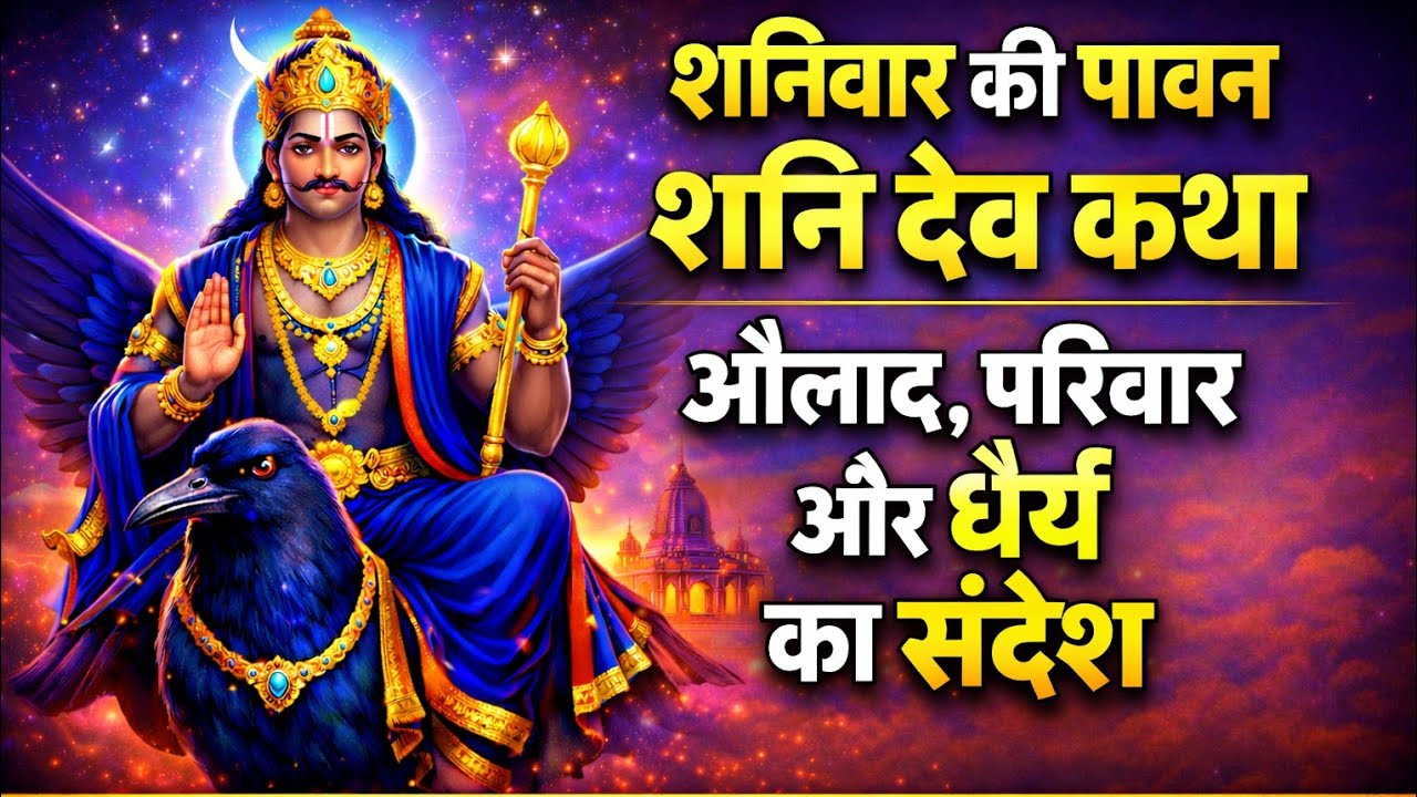 शनिवार के दिन शनिदेव की कथा सुनने से औलाद के सारे कष्ट दूर हो जाएँगे । शनिवार कथ Shanivar Vrat Katha