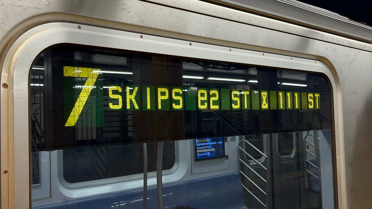 IRT Subway: R188 (7) Skip-Stop Local Train Ride from 34th St-Hudson Yards to Flushing-Main St