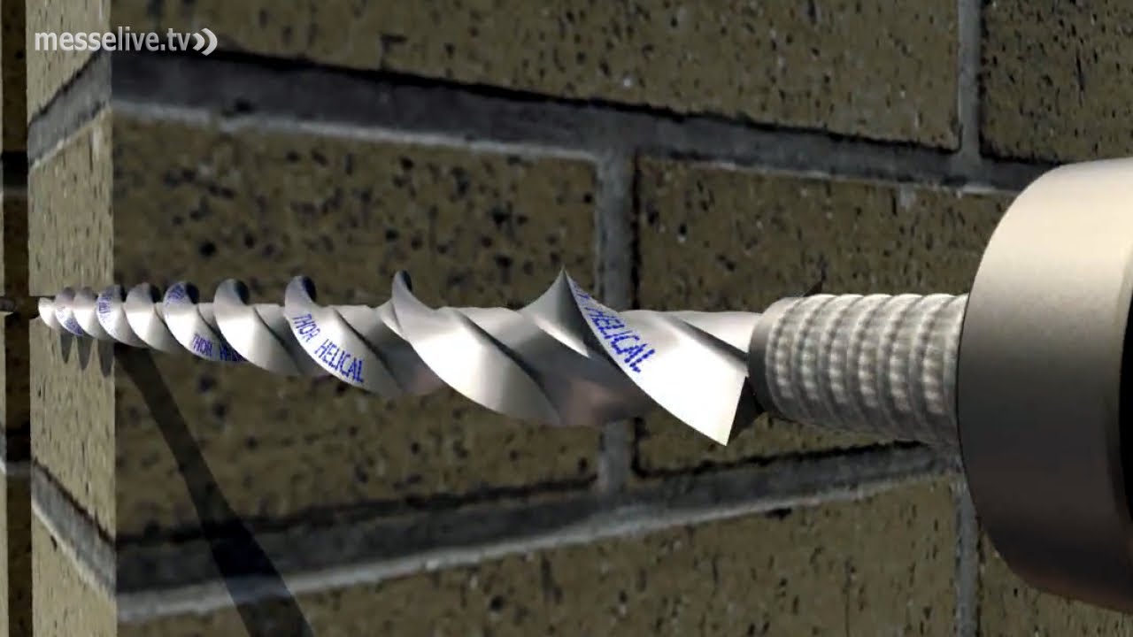 Thor Helical: Mauerwerkssanierung mit Spiralankern - bautec 2012
