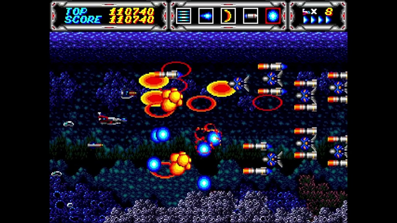 Thunder Force III Speed 76% Hack Game Level Mania Gameplay