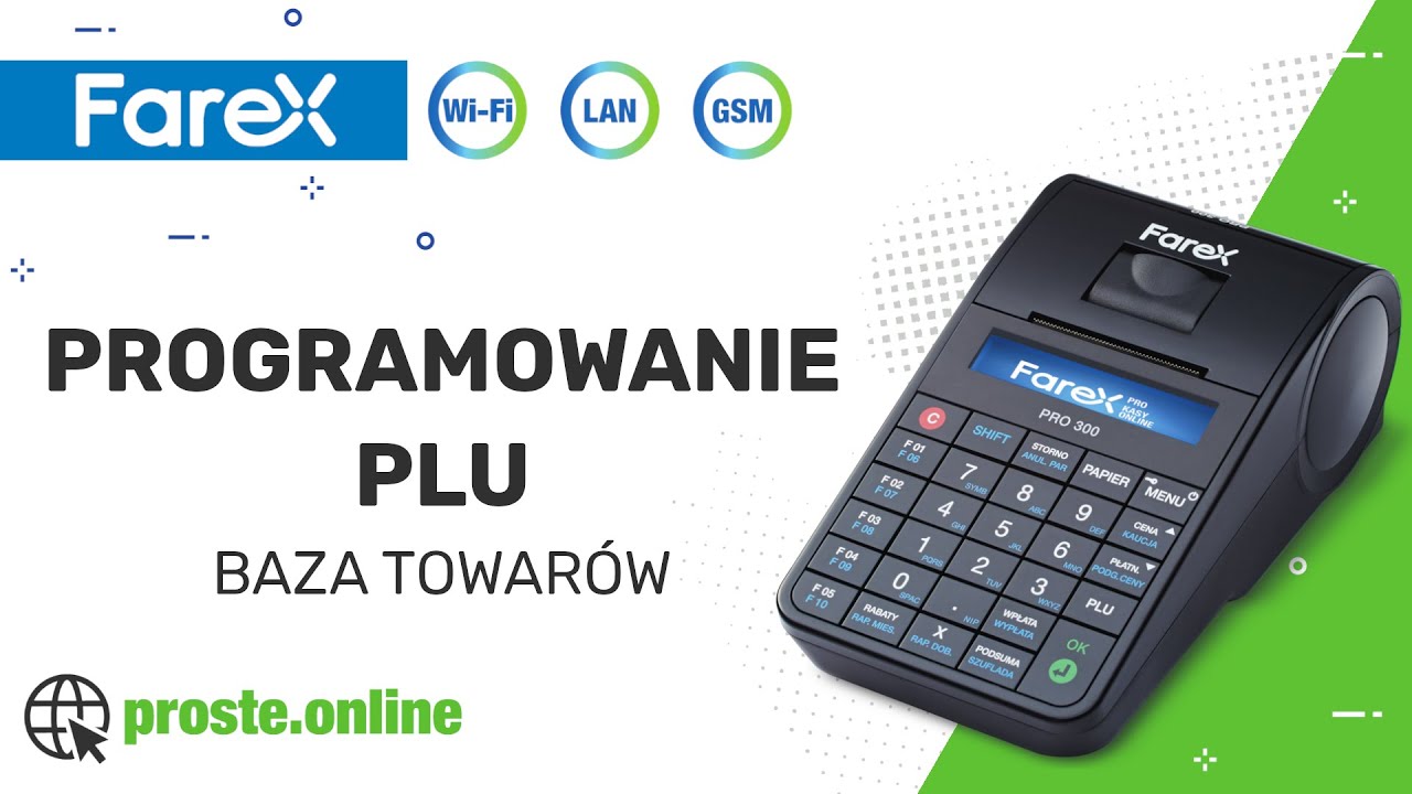 Farex PRO - programowanie PLU (bazy towarów)