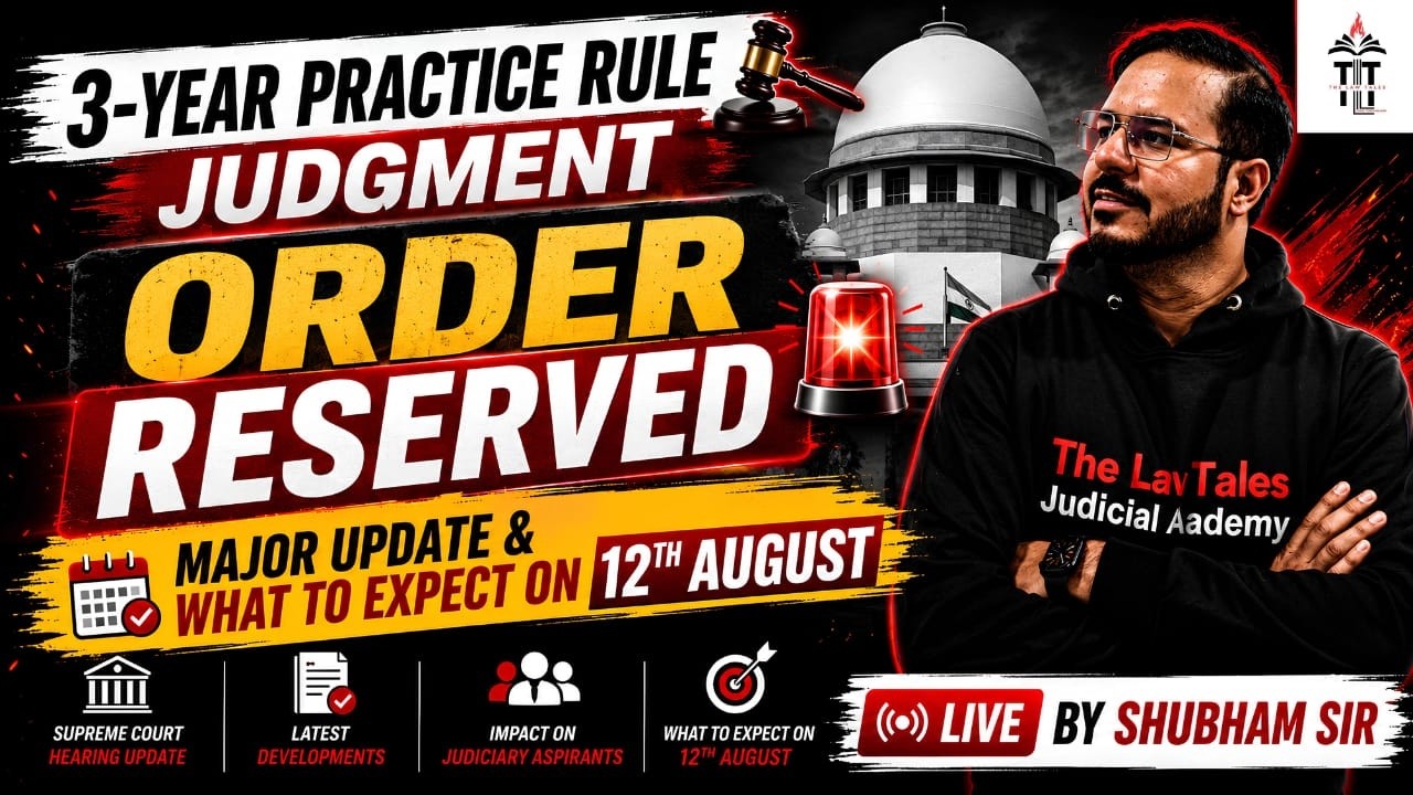3-Year Practice Rule ORDER RESERVED | Major Update & What to Expect on 12th August | Shubham sir