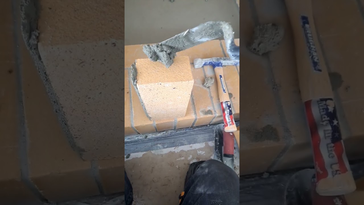 joint thickness when installing firebricks