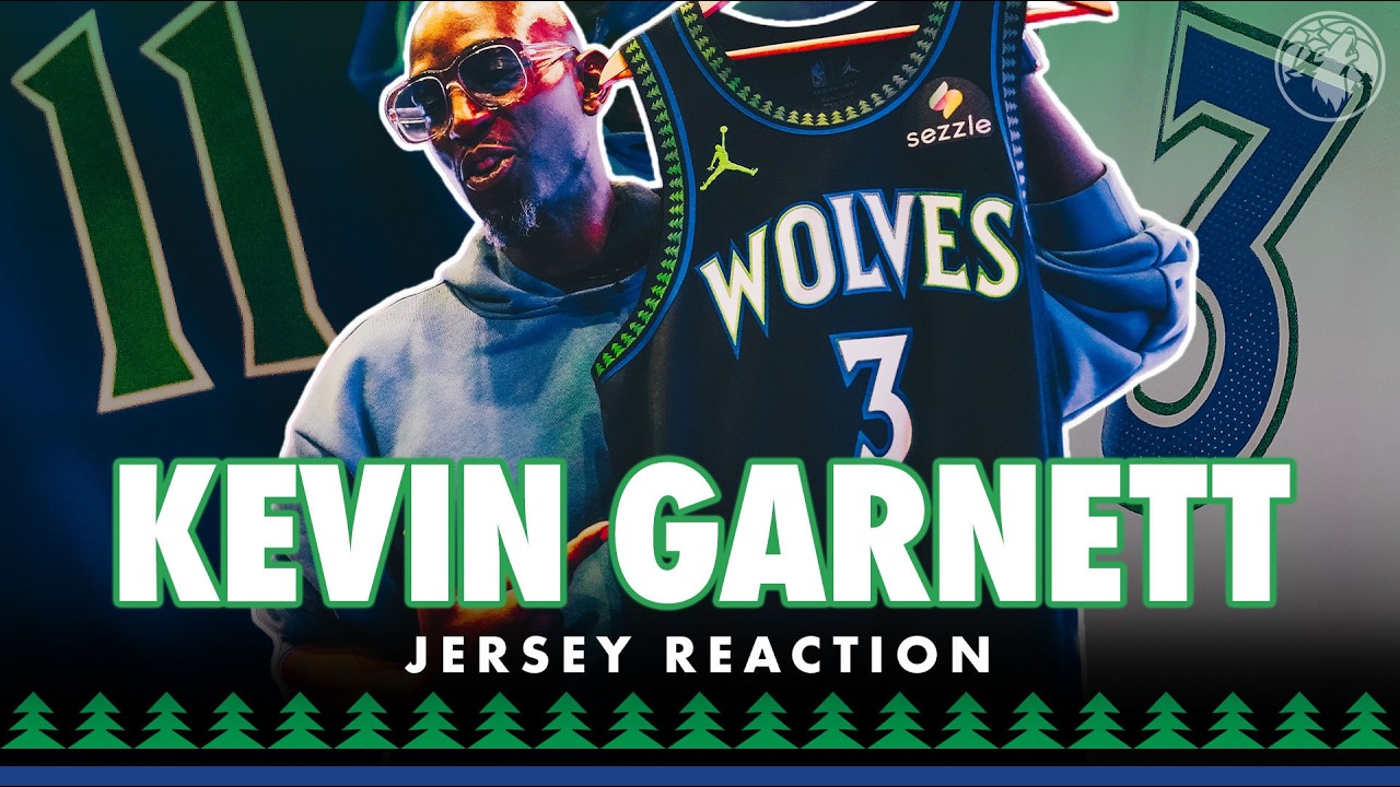 KG's Reaction Says It All... 👀 | Kevin Garnett Sees the New Jerseys for the First Time 🐺