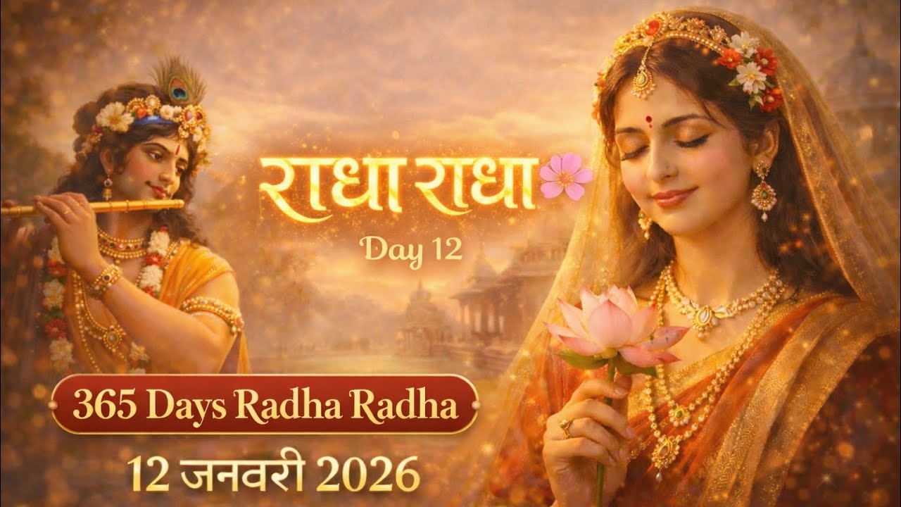 Day 12 (12/365) | Radha Radha Bhajan | 12 जनवरी 2026 | राधा राधा 🌸| Radha Nam Jap 