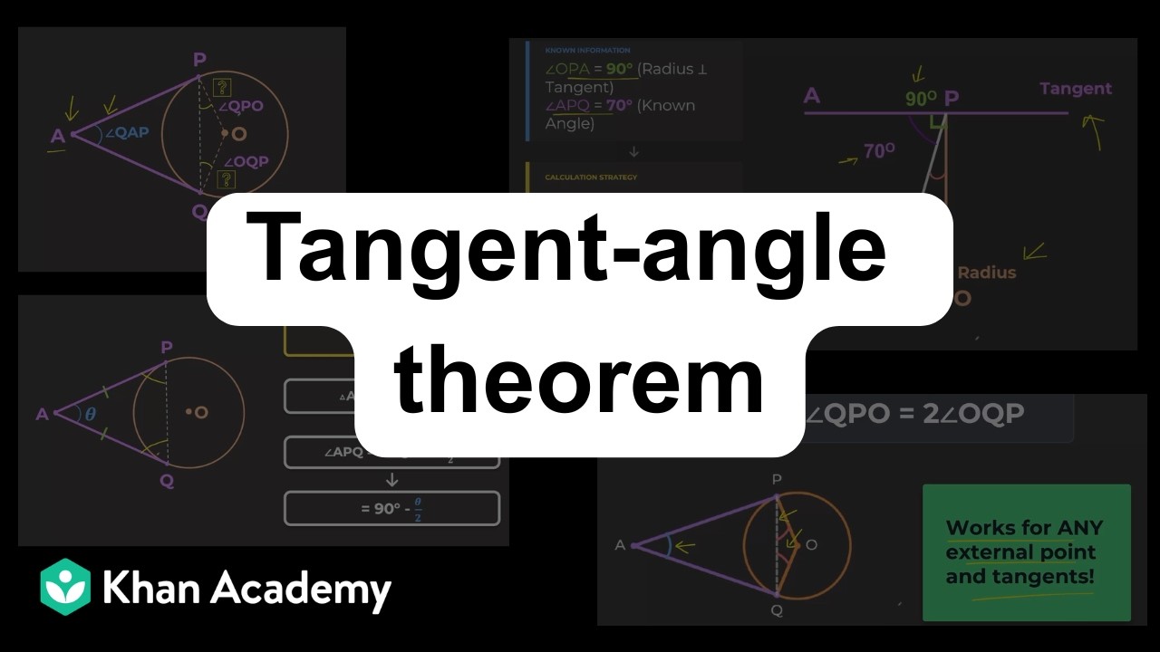 Two Tangents on a Circle | Tangents and Secants to a Circle | Class 10 TG |Mathematics| Khan Academy