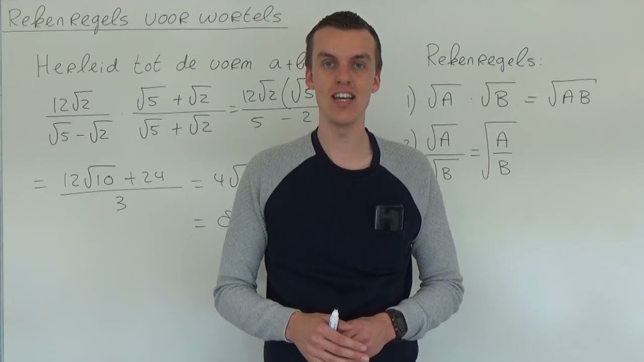 Rekenregels voor wortels (VWO wiskunde B)
