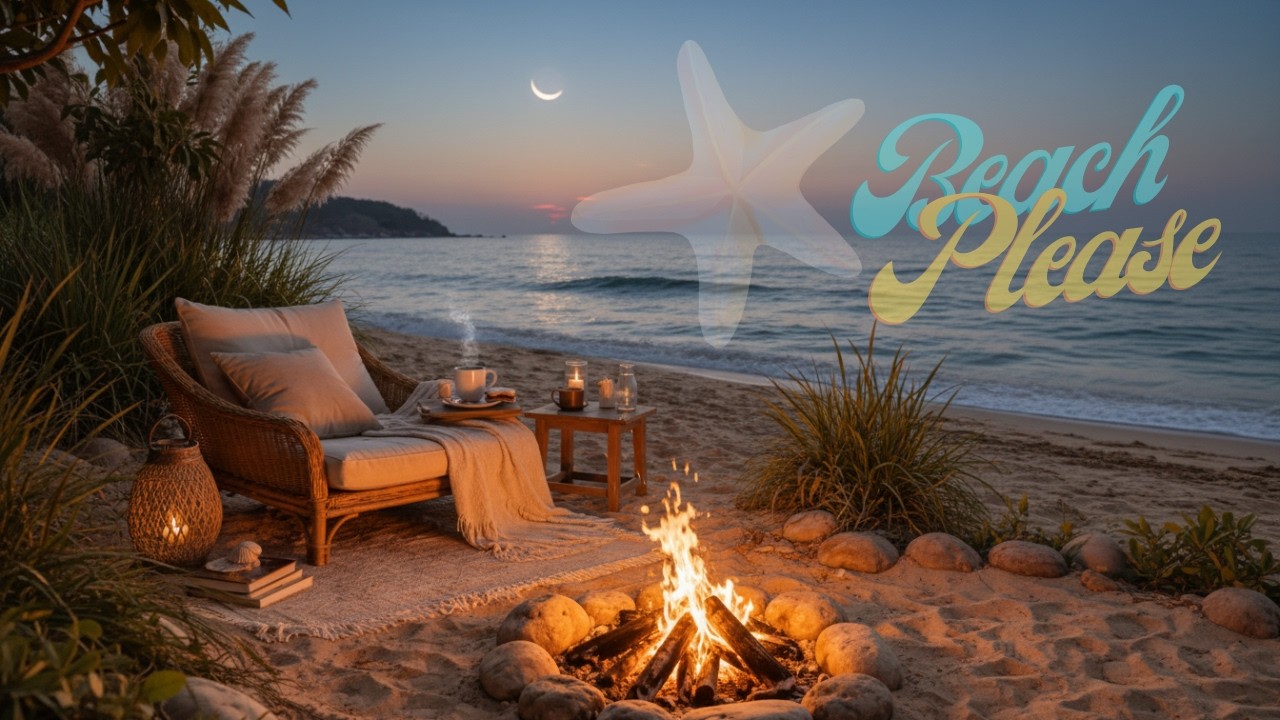 Ocean Waves Sounds for Deep Sleep 🌊Slow Living Beach Retreat Relax & Peace of Mind Rest