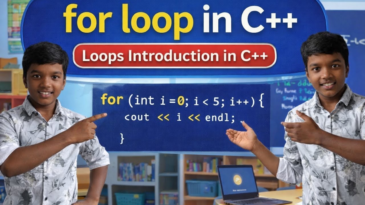 for loop in C++ | Loops introduction | C++ course in Telugu