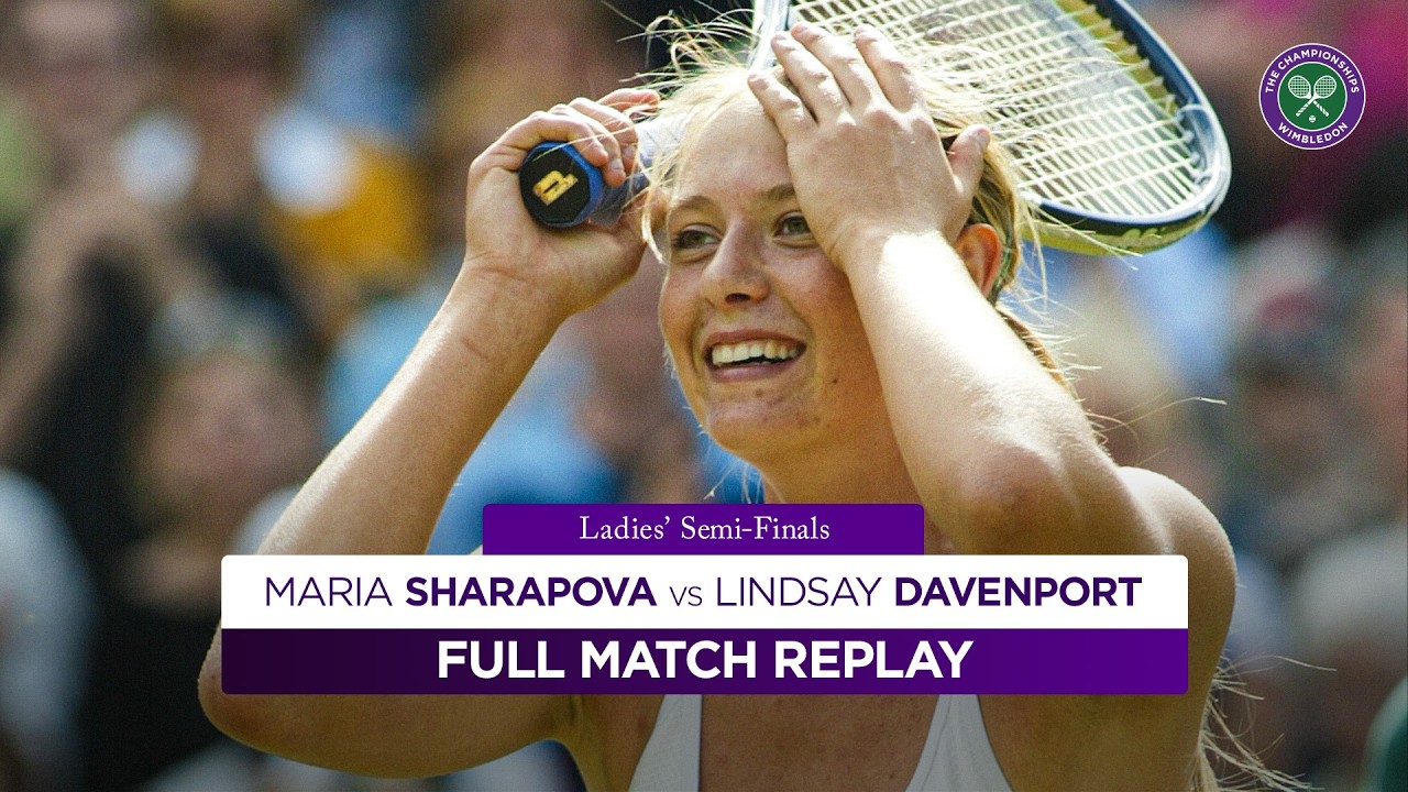 Maria Sharapova vs Lindsay Davenport | Wimbledon 2004 Semi-finals | Full Match Replay