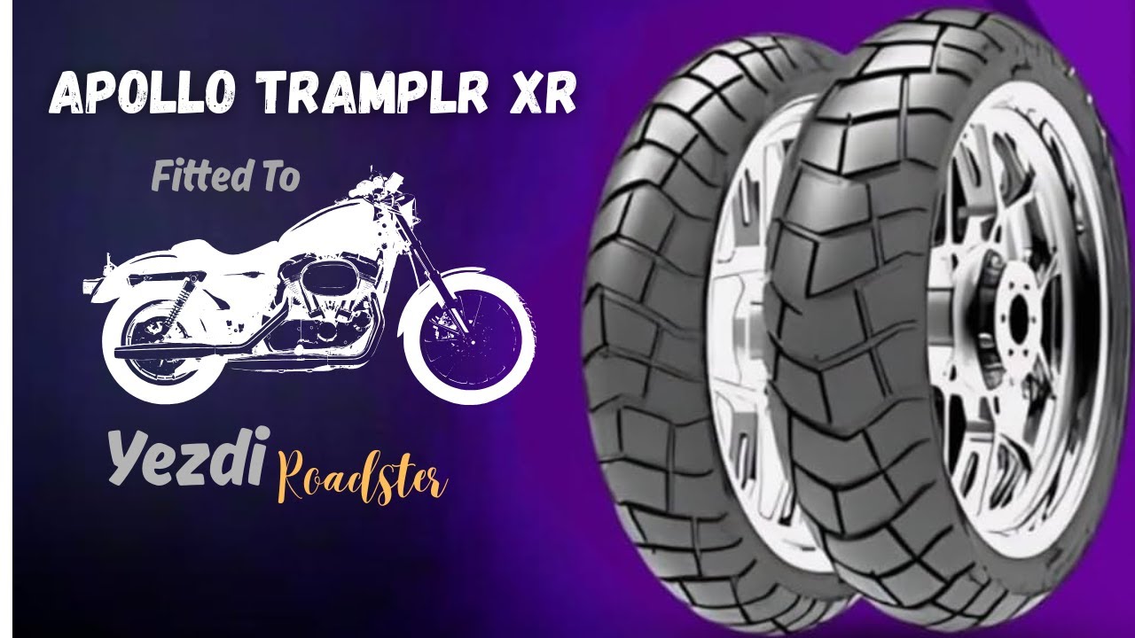 “Yezdi Roadster Tyre Change Vlog 🚨 Apollo Tramplr XR