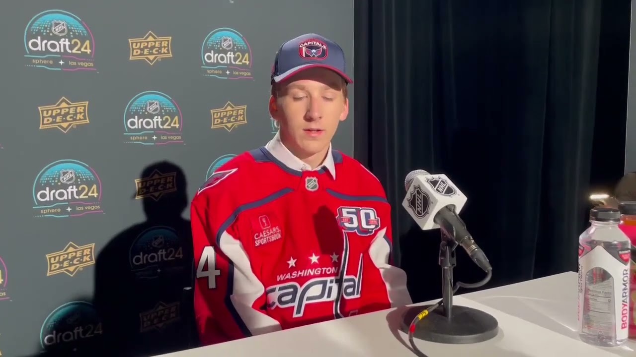 NTDP D Cole Hutson played two years in the USHL & talks about playing in the League. #2024nhldraft