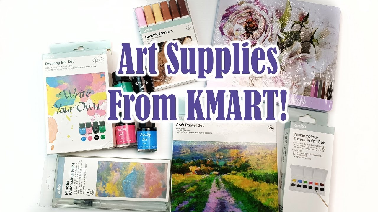 Cheap Art Supplies from KMart Australia! Review Part 2: Making Art with Them!