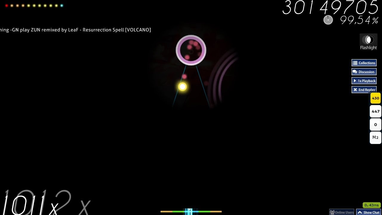 osu! - ZUN/LeaF - Resurrection Spell [VOLCANO] +FL 99,49% FC, #1