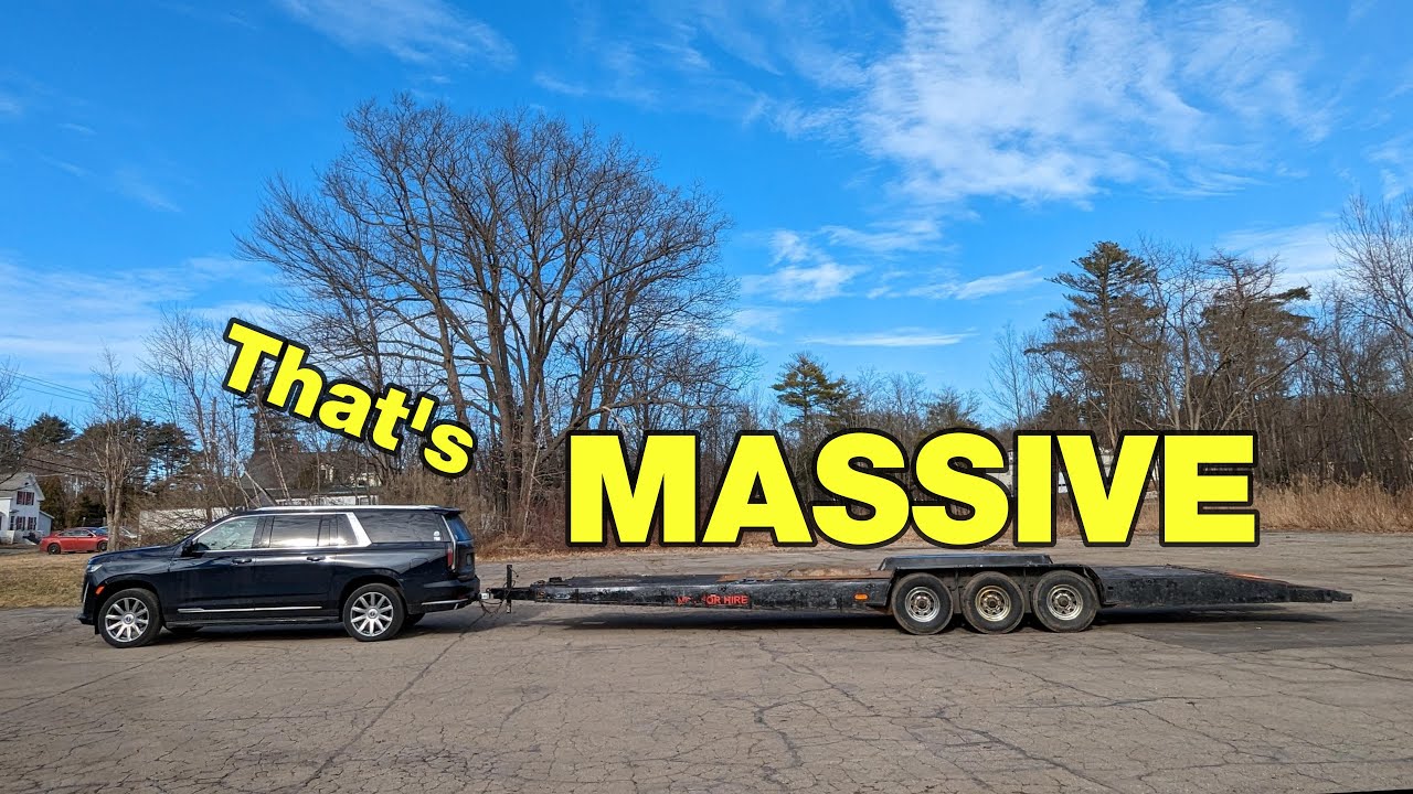 Bought my first trailer! It's almost 39 FEET long. I messed up. Towing with a Cadillac Escalade ESV