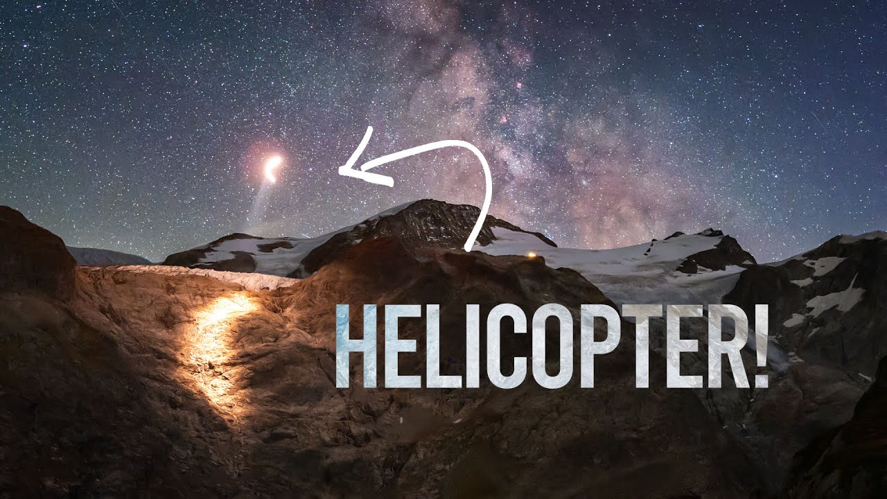 A HELICOPTER 🚁 ruins my shot?! | Astrovlog in the Swiss Alps