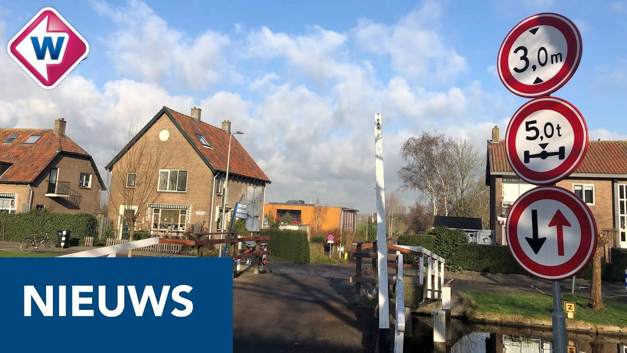 Aan gort gereden brug gesprek van de dag in Hazerswoude-Dorp - OMROEP WEST