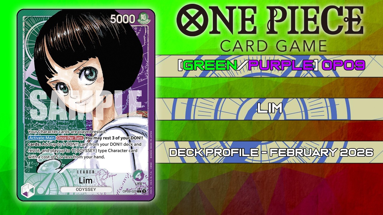 Карточная игра One Piece - [Зеленый/Фиолетовый] OP09 Профиль колоды Лима, февраль 2026 г.