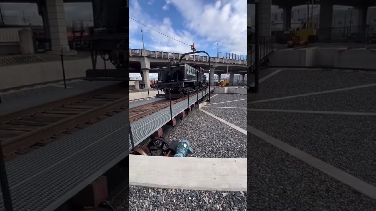 Three-truck Shay steam locomotive at the Oregon Rail Heritage Foundation