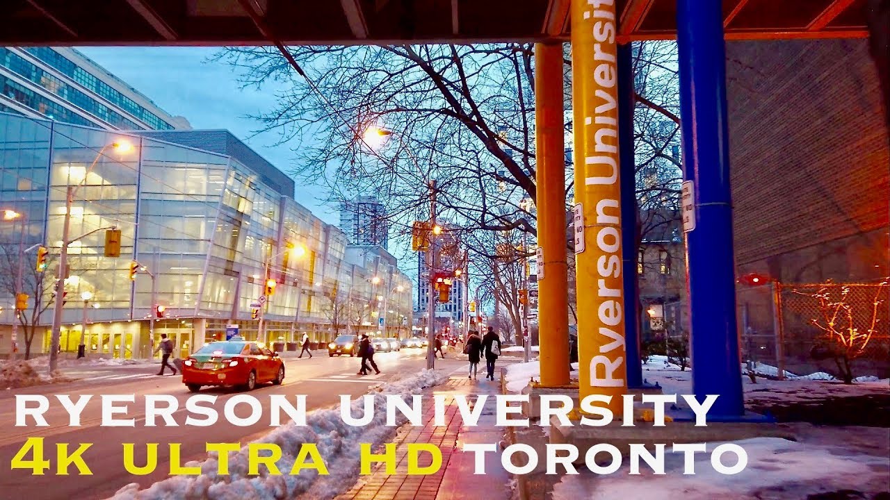 ryerson university campus (walking tour 4k)