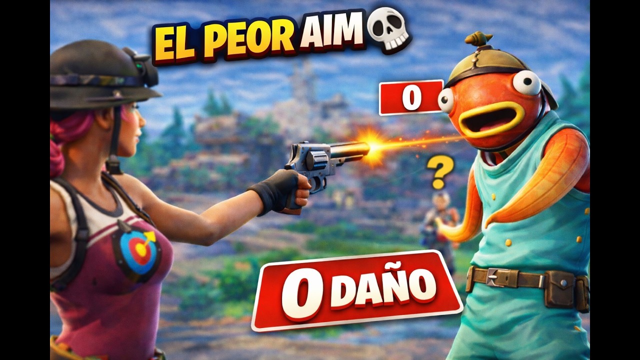 Esta es la peor puntería que verás en Fornite 😂 | FORTNITE