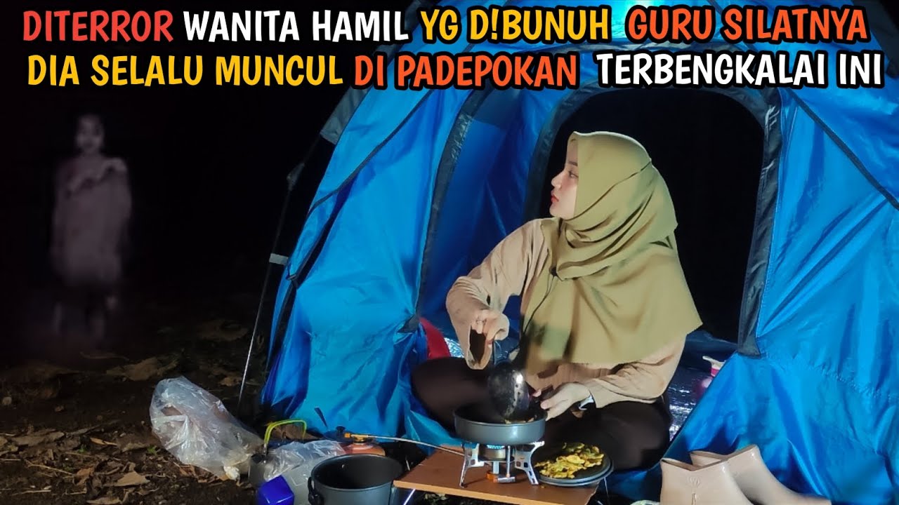 SOLO CAMPING HORROR: HANTU WANITA HAMIL  MUNCUL DIPADEPOKAN TERBENGKALAI TERUS MENERROR KU SEMALAMAN